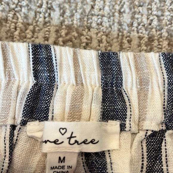 Striped Linen blend pants. Size M - Picture 4 of 5